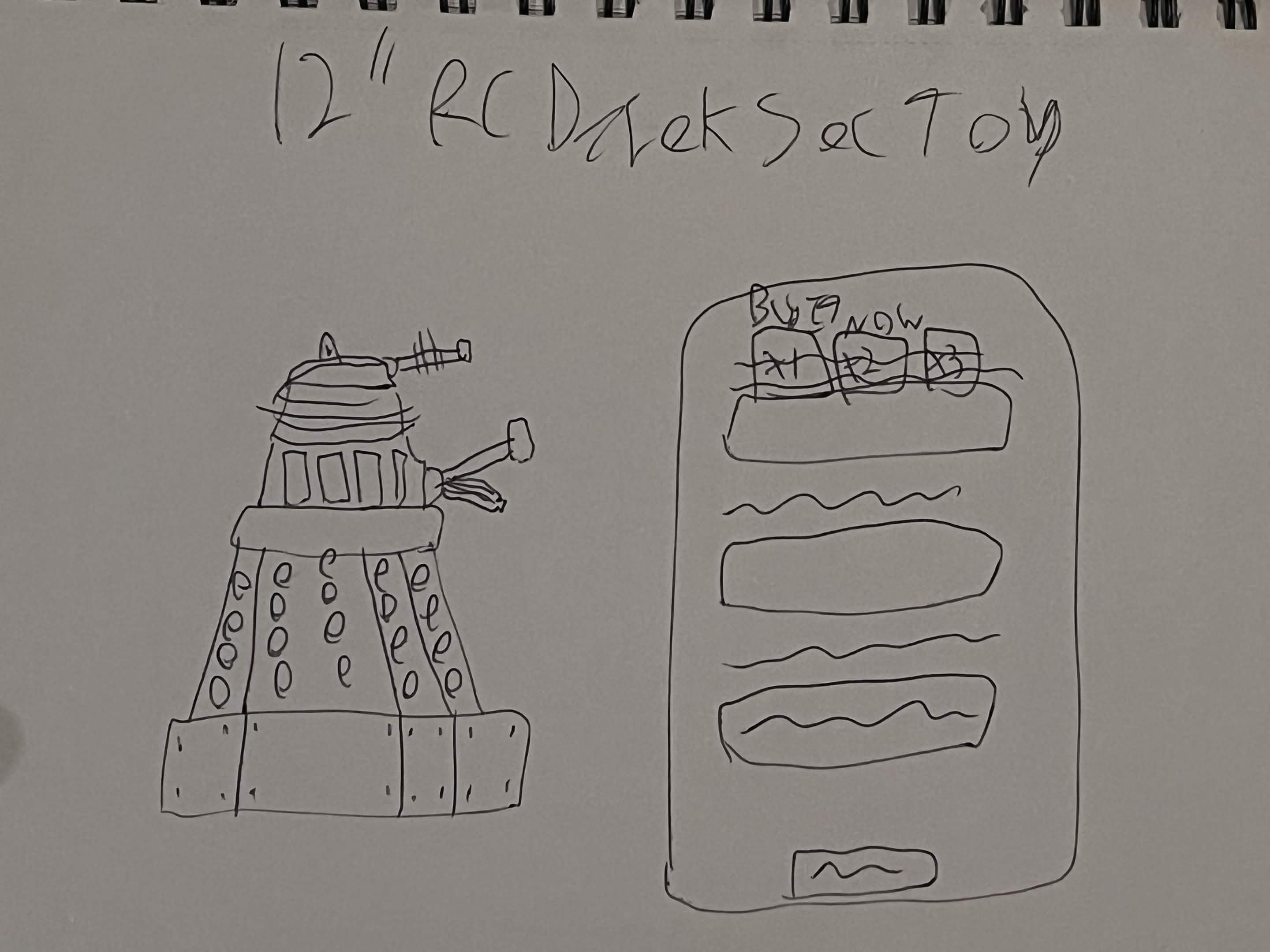 An sketch created for the site